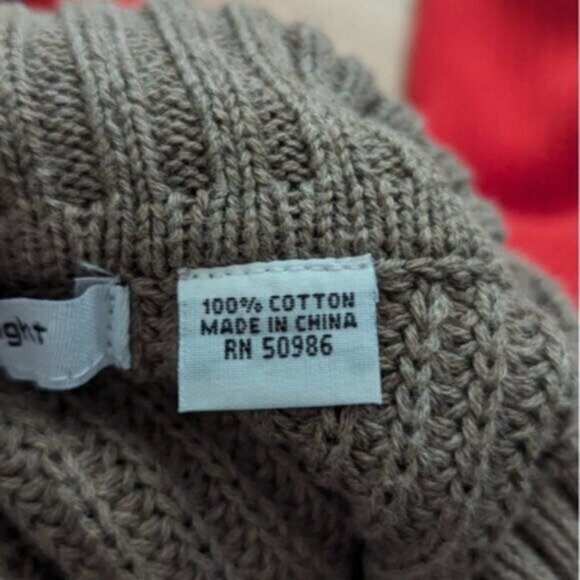 eight eight eight colourblock striped 100% cotton knit turtleneck sweater - Picture 6 of 6